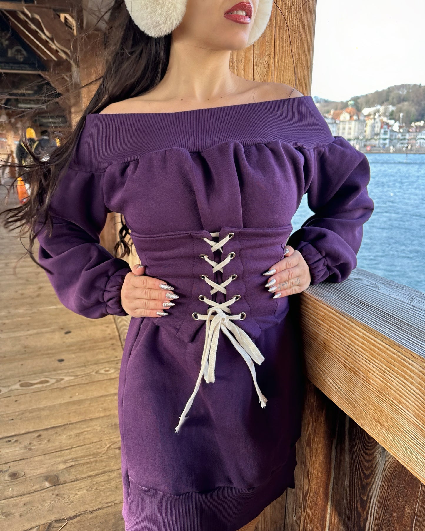 “ Cozy Chic Lucern sweat dress “